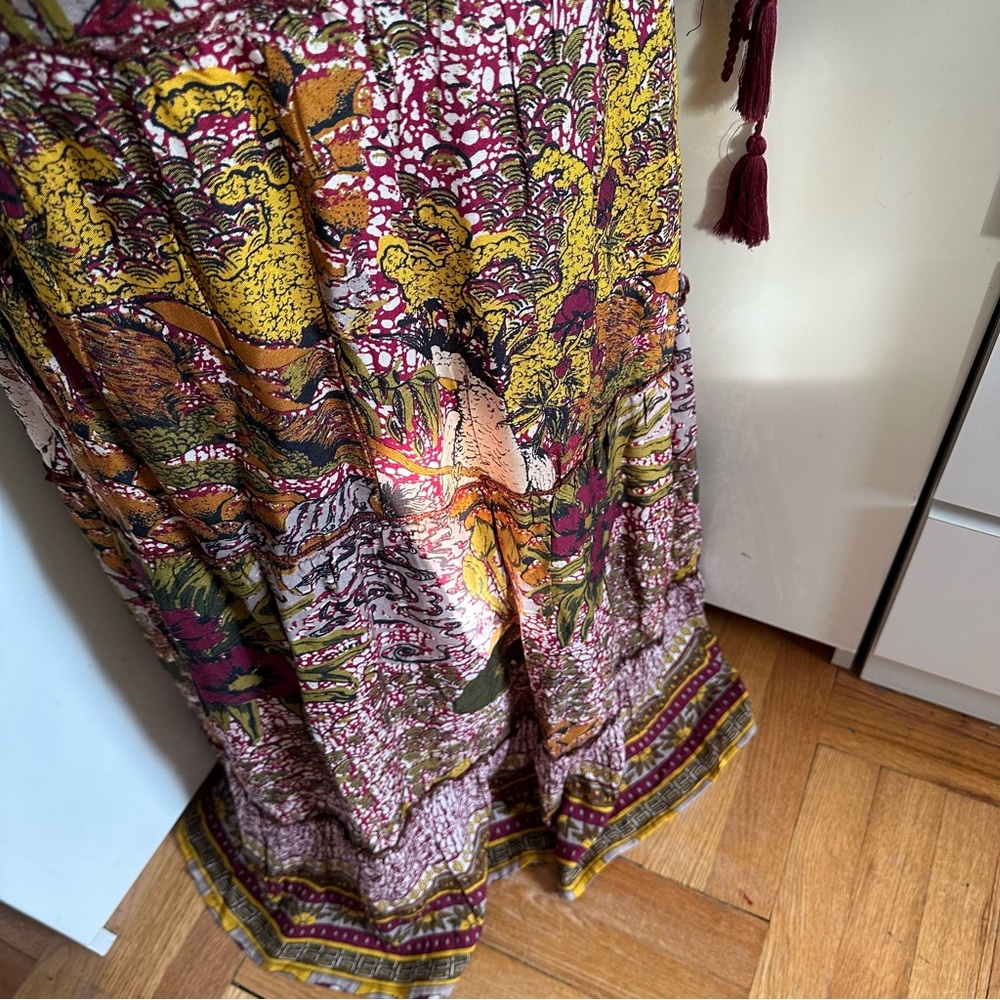 NWT Anthropologie RAGA Fleri Tiered Maxi Dress sz M - Picture 12 of 15